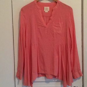 Pink Anthropologie Top by Maeve